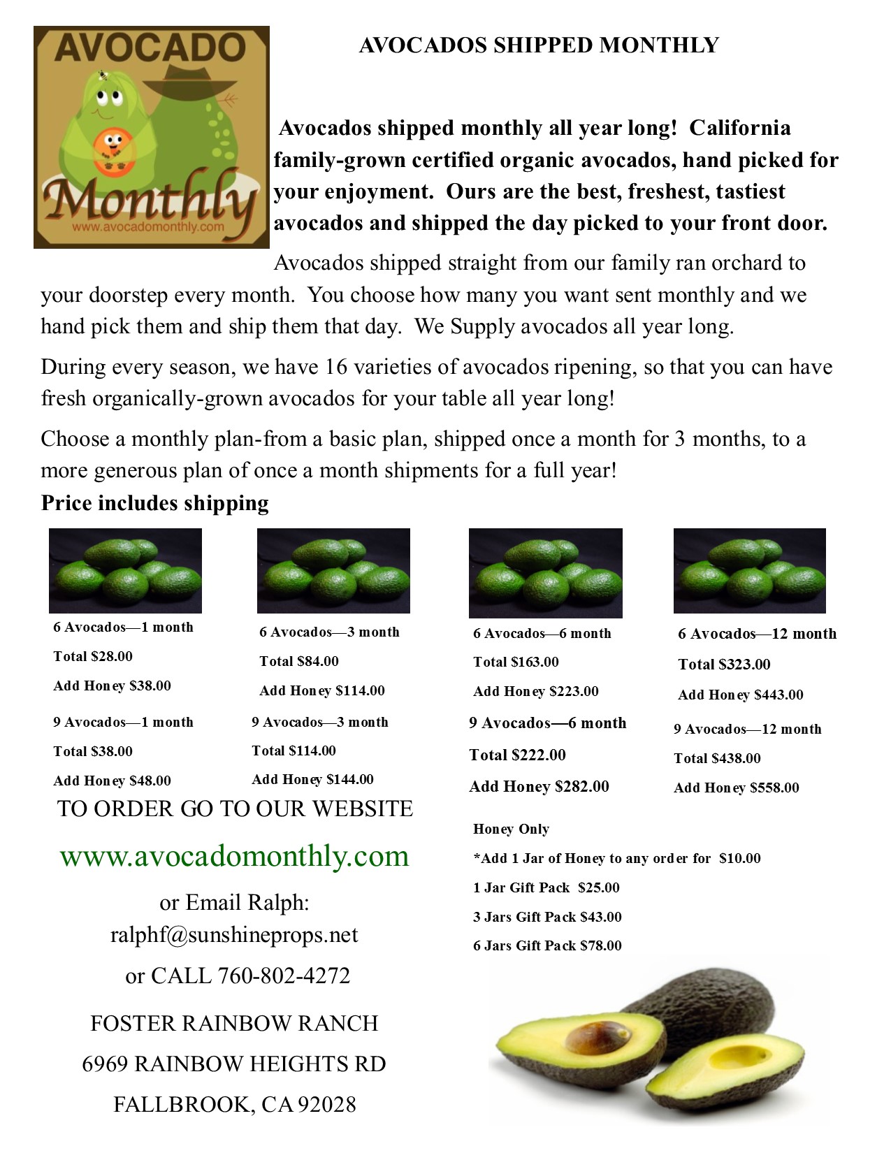 California Avocados for sale